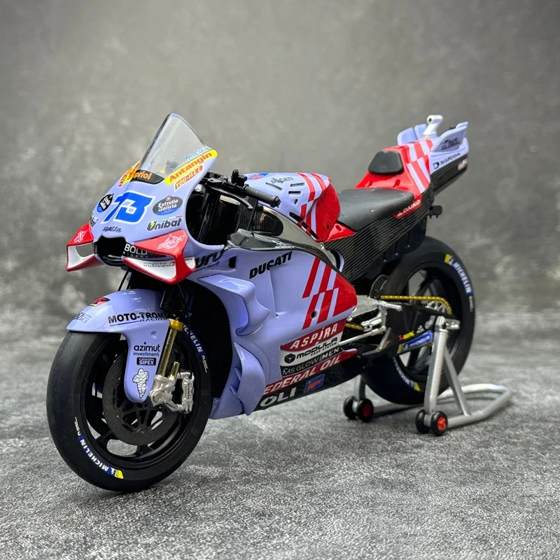 بيع جديد Kiloworks 1:12 Ducati Pramac Gp23 2023 فريق عربة الراكض رقم 89 رقم 5 ألعاب سيارات مصغرة مصنوعة من خليط معدني للدراجة النارية