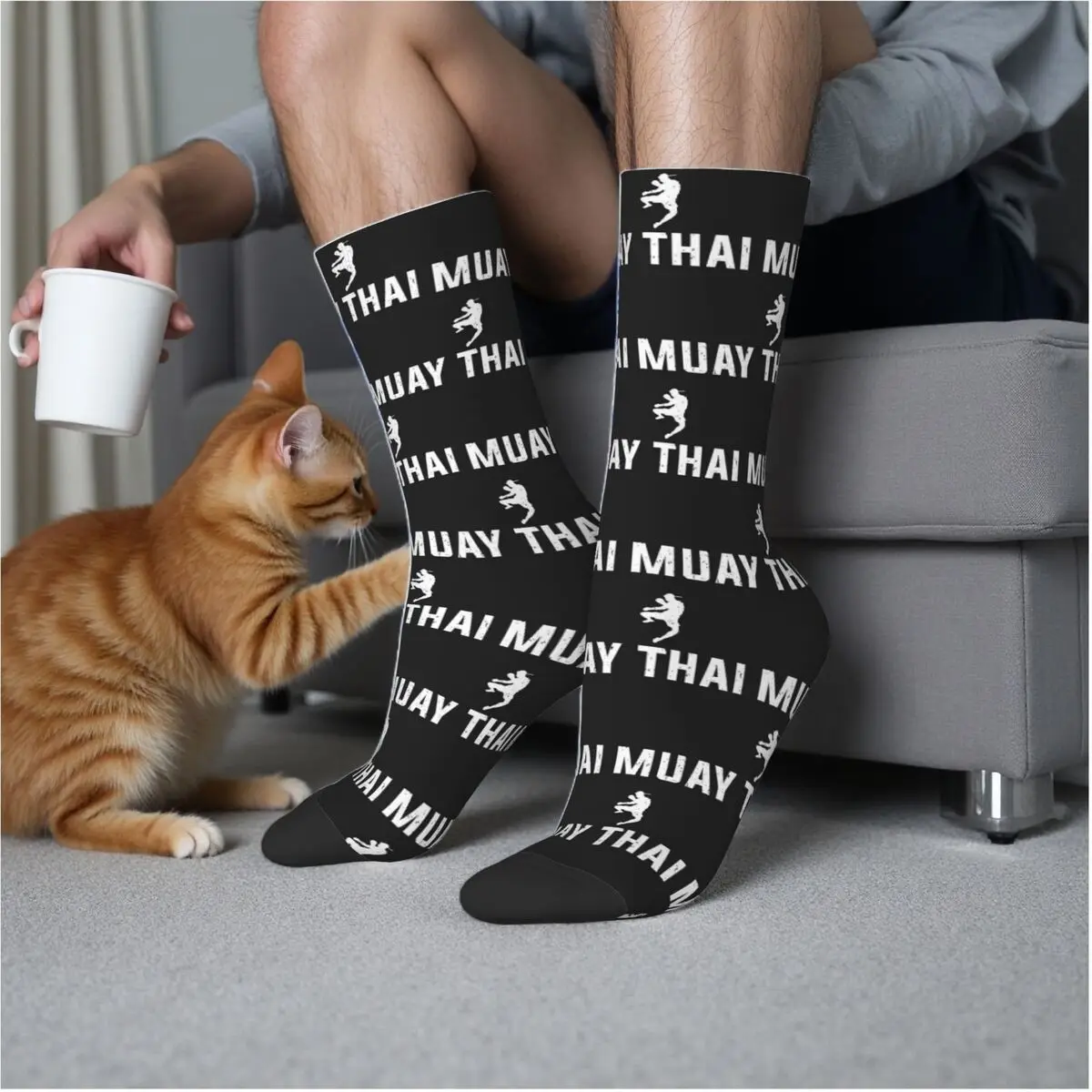 

Перчатки для тайского бокса, тайские носки для бокса истребителя, студенческие носки в стиле Харадзюку, впитывающие пот чулки, всесезонные длинные носки, аксессуары