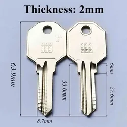 5-100 Pcs Key Blanks Hi-Rel Iron Empty Keys Tool Locksmith for FUARO FUA-4 House Home Door Lock Locks Padlock Wholesale