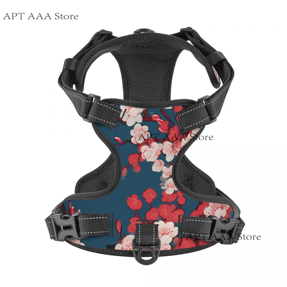 

Dog Harness Seamless Japanese Cherry Blossoms Reflective Harness Vest Walking