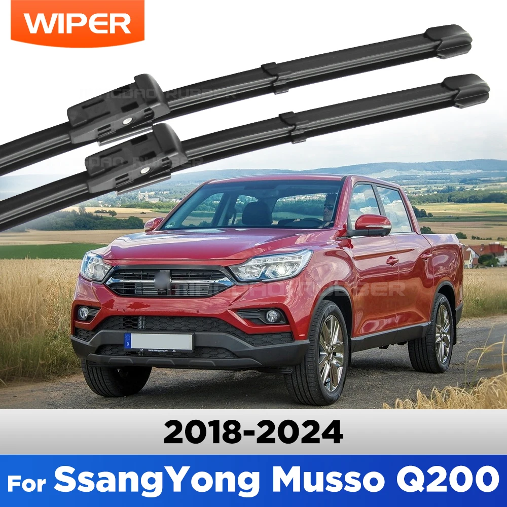 

Quiet & All-Season Wiper Blades For SsangYong Musso Q200 2018 - 2024 Windshield Wiper Windscreen Window 26"+20"