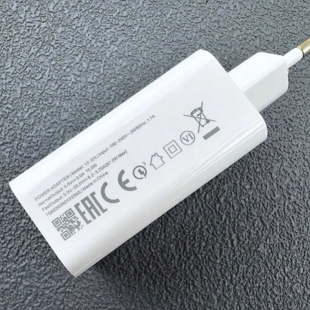For Xiaomi Charger 67W Turbo Fast Charge EU GaN Adapter For Poco X6 X5 F6 F5 Pro Mi 14 15 13 T 12s Redmi Note14S K50 K60 Phone