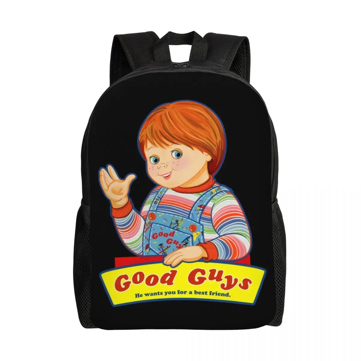 Good Guys Chucky Art Backpack for Men Women College School Student Bookbag Fits 15 Inch Laptop Child's Play Doll Bags