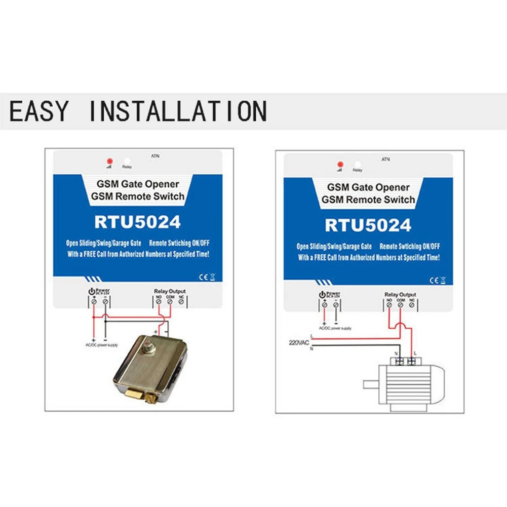 New RTU5024 GSM Gate Door Opener Relay Switch Mobile Phone Door Remote Controller 850/900/1800/1900MHz