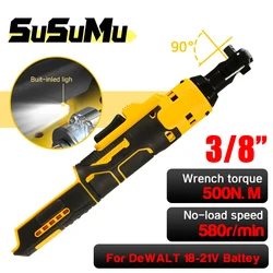 전기 래칫 렌치 무선 드라이버 충격 제거 나사 너트, 3/8 인치 드라이버 전동 공구, Dewalt 18V-21V 배터리용, 500N.M