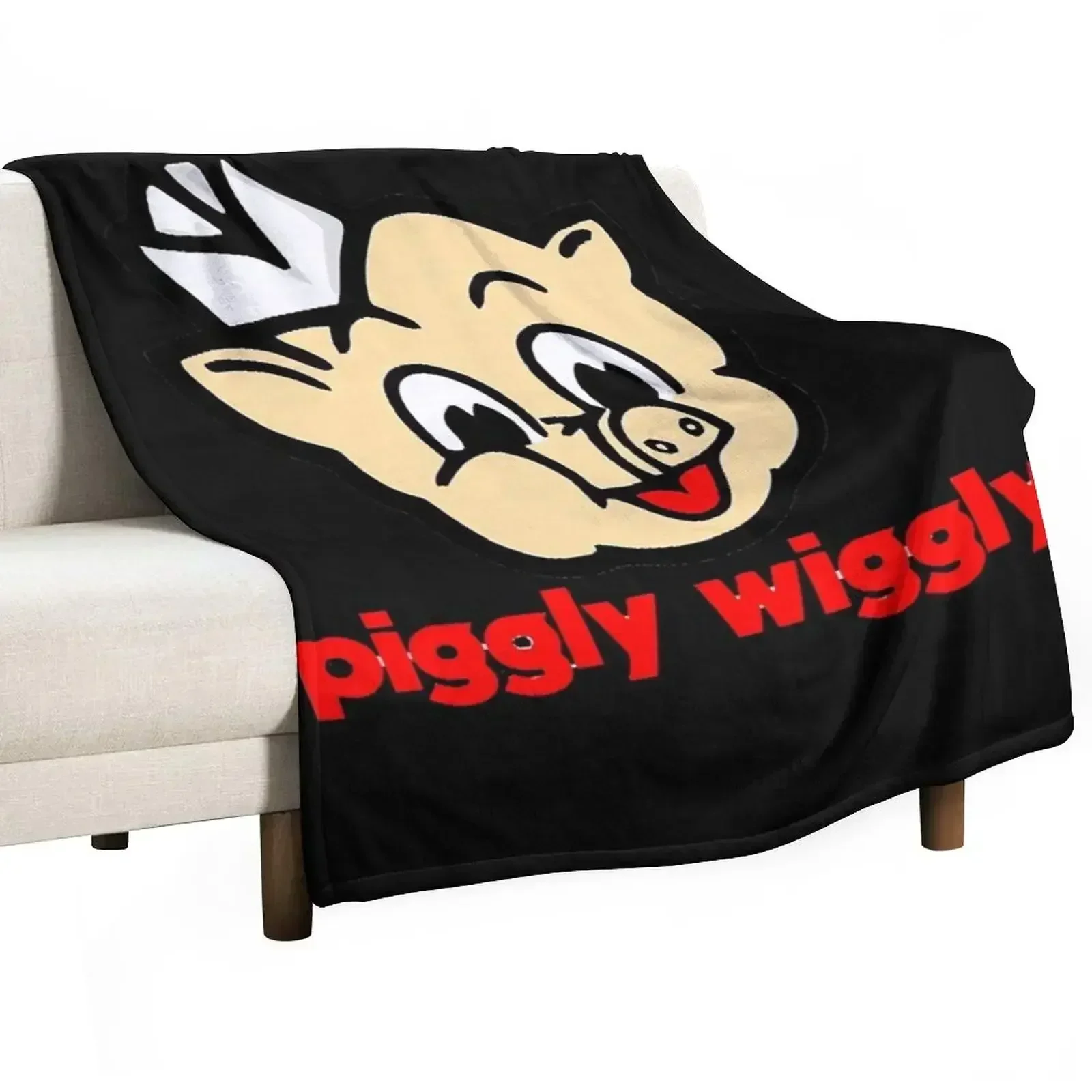 

Piggly Wiggly Classic T-Shirt Throw Blanket Cozy Warm Blanket for Bed Room Decor