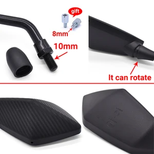 Gương chiếu hậu xe máy, gương bên lồi cho Kawasaki Z900 ER6N Z800 Z750 Z1000SX Honda CRF 450 CRF XR XL 85, 1 Par Bán hàng chính Kawasaki Z800 - №7