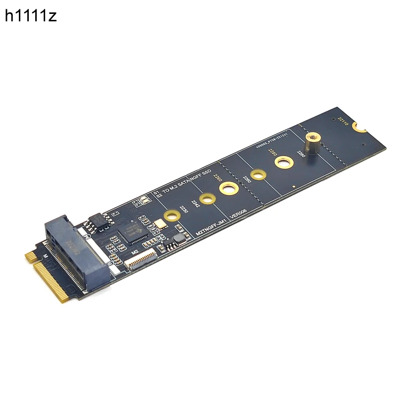 

NVME to M.2 SATA SSD Adapter M Key to B+M Key SSD M2 Adapter Convert Card Riser JMB582 Chip for 2230 2242 2260 2280 M.2 SATA SSD