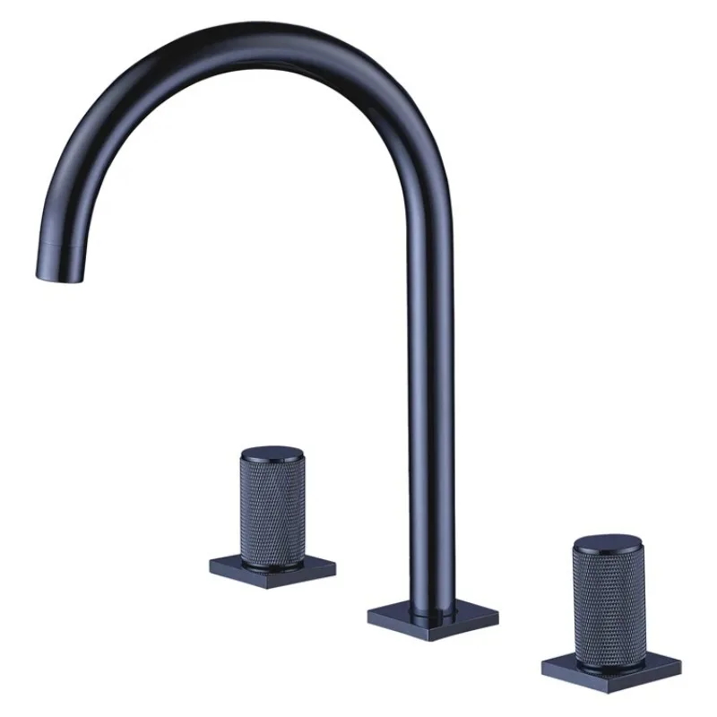

Widespread Basin Faucet 3 Hole Bathroom Faucet 2 Handle Brass Tap Bathroom Faucet