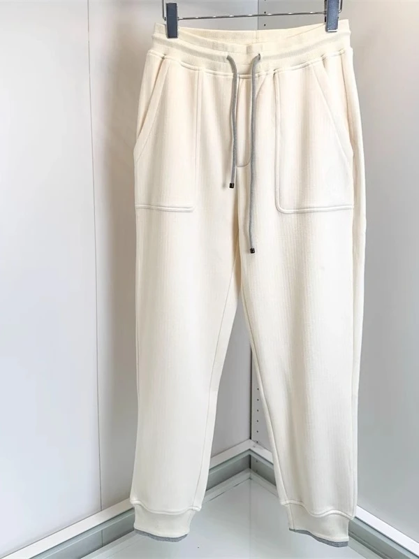 

BC wool fleece elastic waist slacks