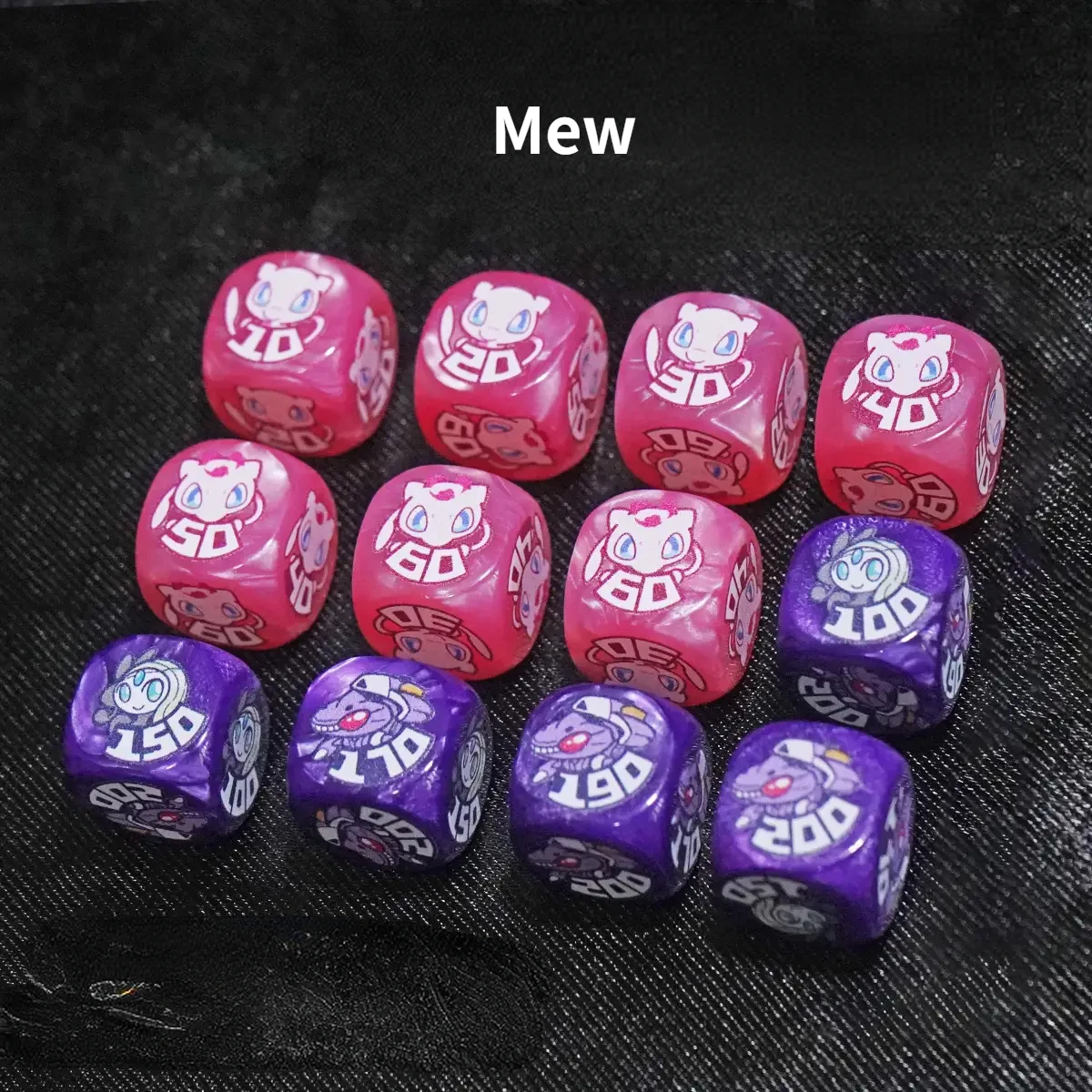 12/set Dice PTCG Pokemon Match Scoring Damage Counter Damage Indicator Role playing Game Palkia Mew Dice Including Box Wave 37