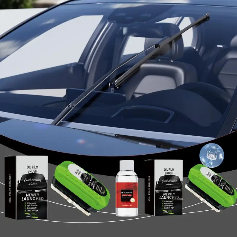 Herramienta de limpieza de película de aceite para coche, tablero de limpieza de vidrio automotriz de 120ml, eliminador de parabrisas delantero efectivo, parabrisas automotriz