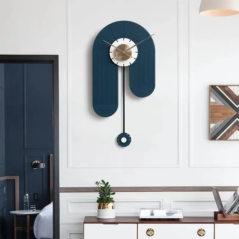 Round Fashion Wall Clock Nordic Large Minimalist Restaurant Classic Living Room Wall Watch Modern Horloge Murale Home Decoration