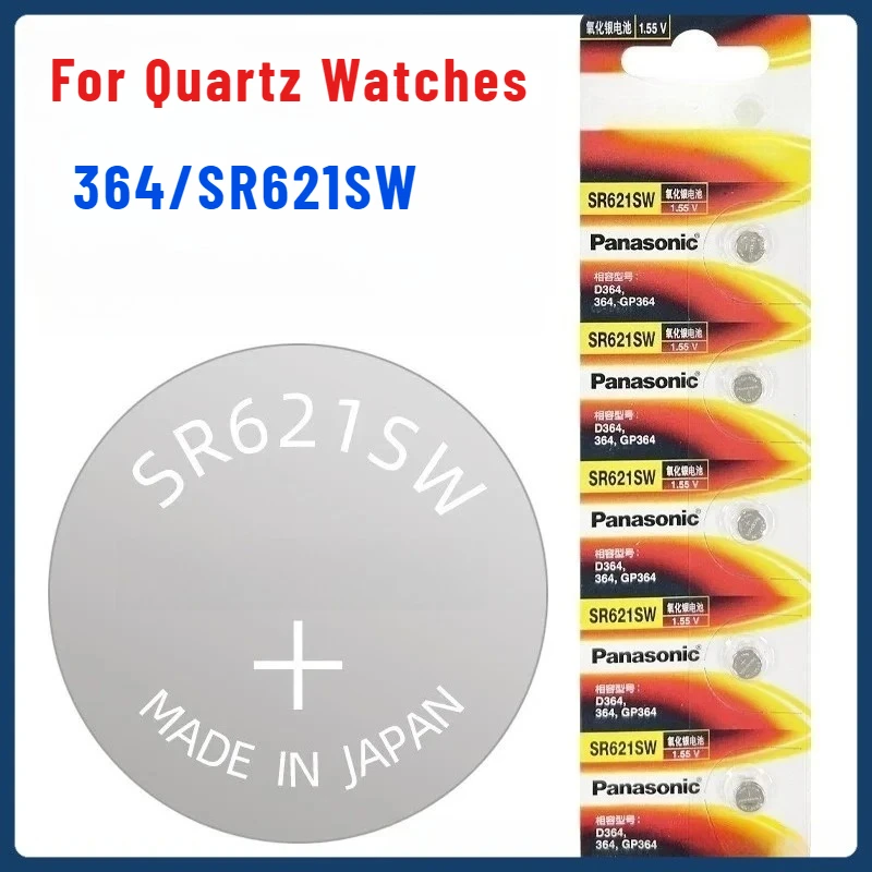 

For Quartz Watches Watch Battery 364/SR621SW Electronic Button Battery