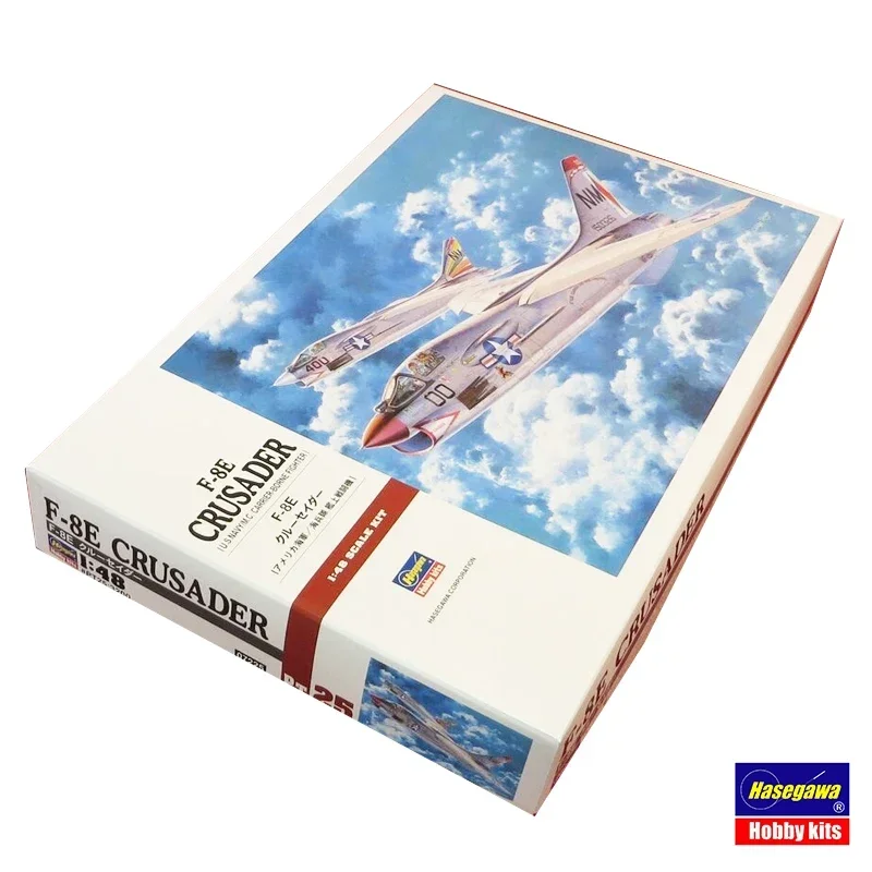 Hasegawa 07225 1/48 لعبة بلاستيكية لتقوم بها بنفسك أطقم منمذجة الأمريكية F-8E الصليبية الناقل الطائرات