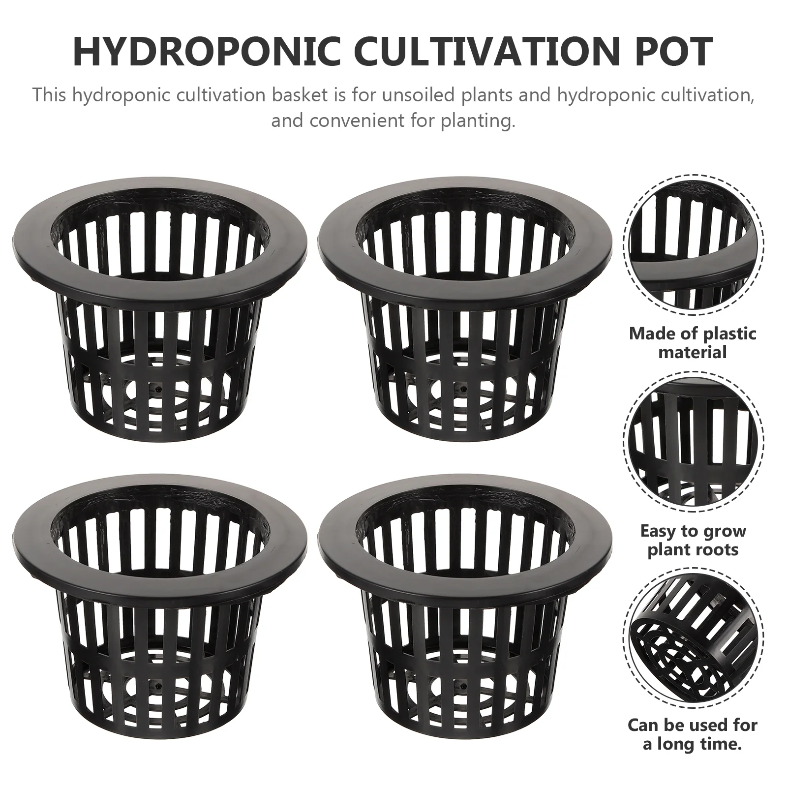 10 Pcs Hydroponic Vegetable Planting Basket Garden Pots Blue Cup Aquatic Containers Plastic Orchid Planter Net Cups