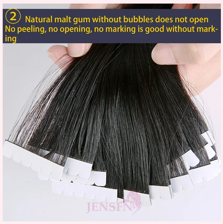 Mini Tape In Hair Extensions 100% Remy Natural Human Hair 16