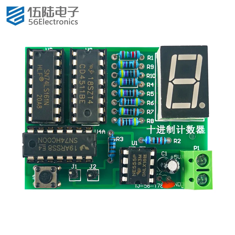 Electronic Components Decimal Counter DIY Welding Kit Training Electronic Skill  Practice for School
