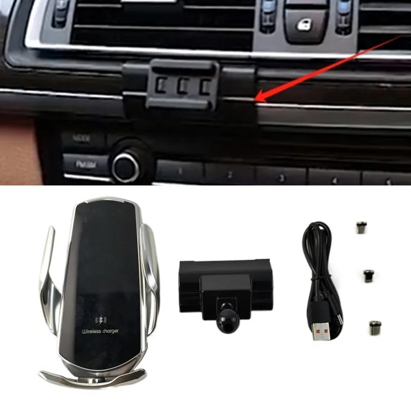 15w Schnell ladegerät kabelloses Ladegerät Auto halterung Telefon halterung automatische Klemmung für 2014-2018 BMW 7 series 730i 740i f01
