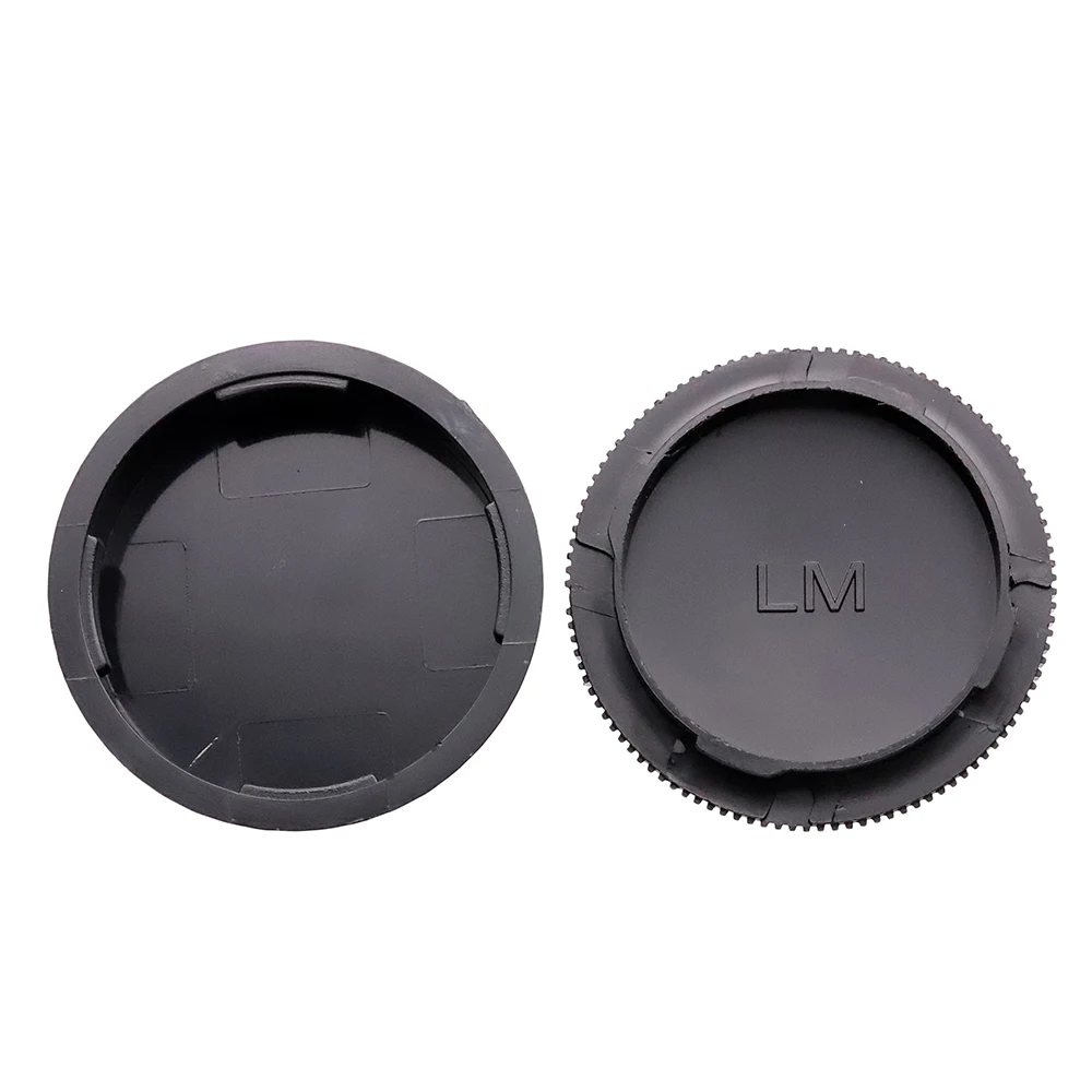 For Leica M mount Rear Lens Cap Camera Body Cap Set Plastic Black for Leica LM M mount camera and lens