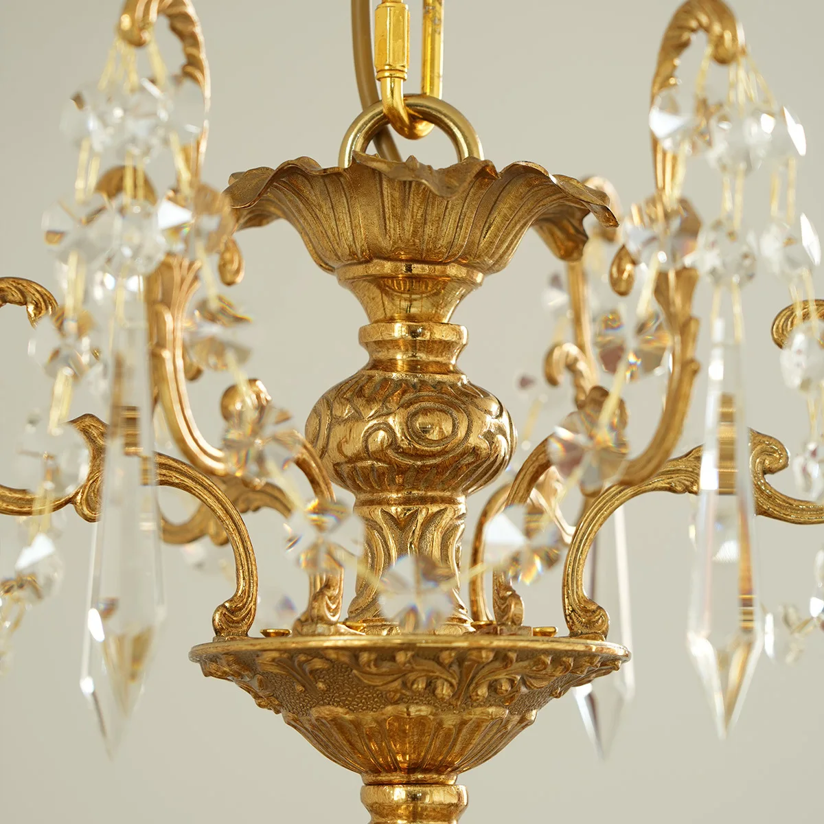 

all-copper chandelier villa living room retro luxury atmosphere dining room bedroom creative lighting