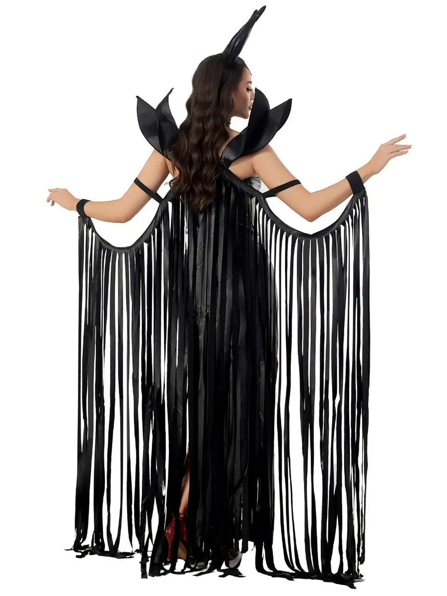 ชุดคอสเพลย์แม่มดสไตล์โกธิคสำหรับงานฮาโลวีน ชุดแสดงบนเวทีระดับประเทศ ไซส์ MXL ทำจากไนลอน ไม่มีแบรนด์ ไม่ได้จดทะเบียน...