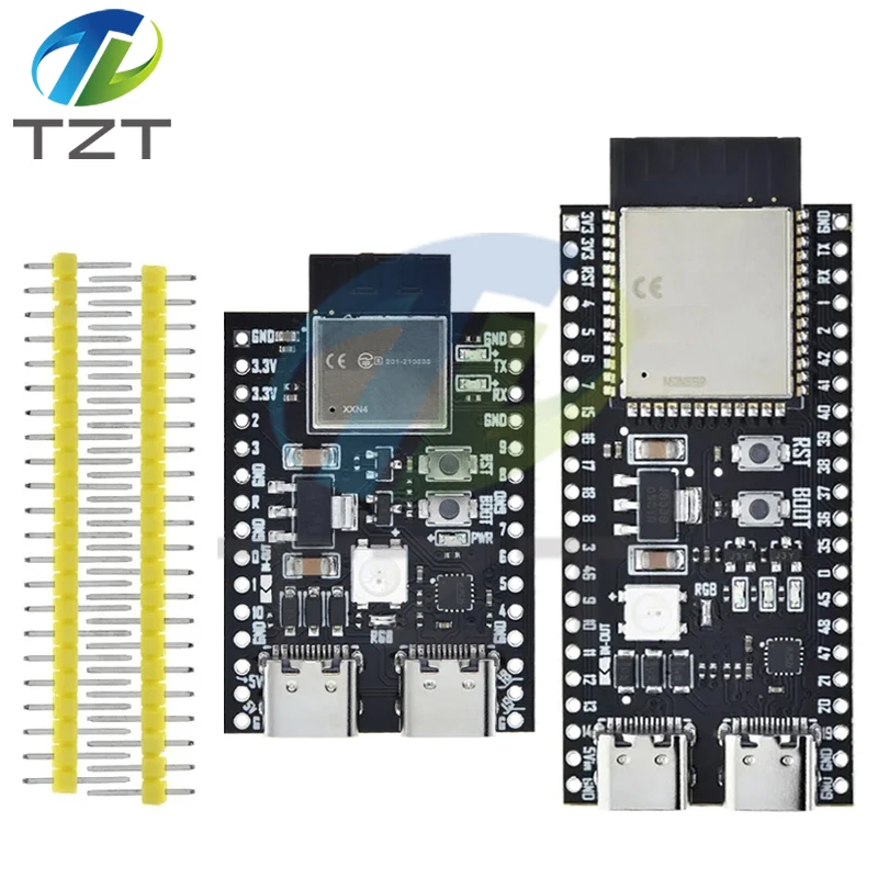 TZT TENG  ESP32/ ESP32-S3/ESP32-C3 Dual Type-C  Board ESP32-C3-DevKitM-1 ESP32-C3-MINI-1 ESP32-S3-DevKitC-1 N16R8