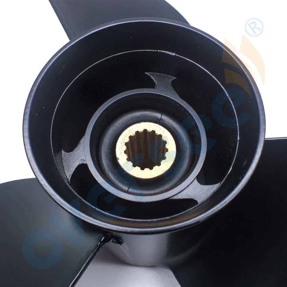 Oversee 58100-95511-019 Aluminum Propeller For 60-140HP Suzuki 13 1/4x17 Outboard Motor