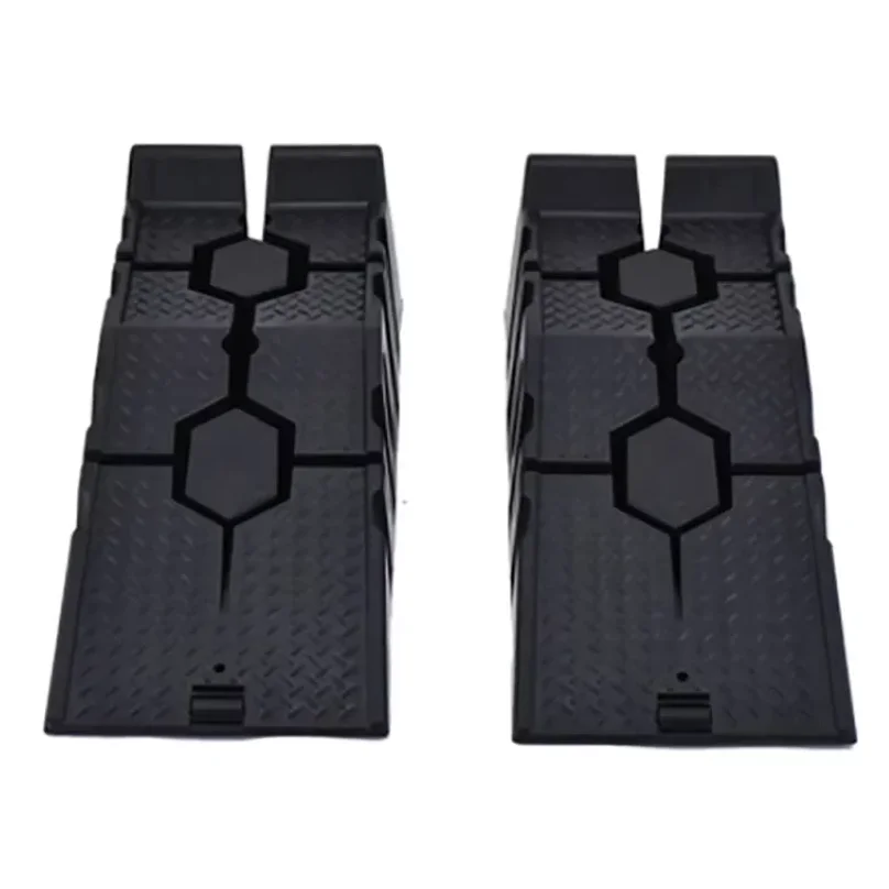 Black 2500kg Heavy-duty Car Ramps 900mm Long Anti-slip Work Ramps For Oil Change And Car Repair Maintenance Lift Tools Set