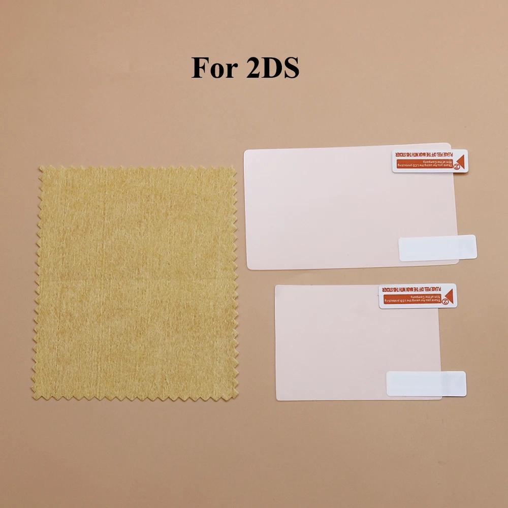 غشاء حماية واضح HD لـ DS Lite ، NDSL ، واقي شاشة LCD ، 2DS ، 3DS XL ، أسفل علوي ، مجموعة واحدة ، جديد