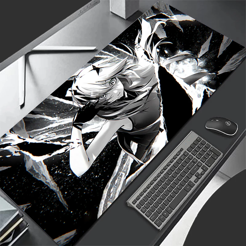 Alas Mouse Pola Alas Permainan Alas Mouse Karet Aksesori PC Alas Meja Anti Selip Alas Meja Kantor Alas Keyboard Gamer Komik Monokrom