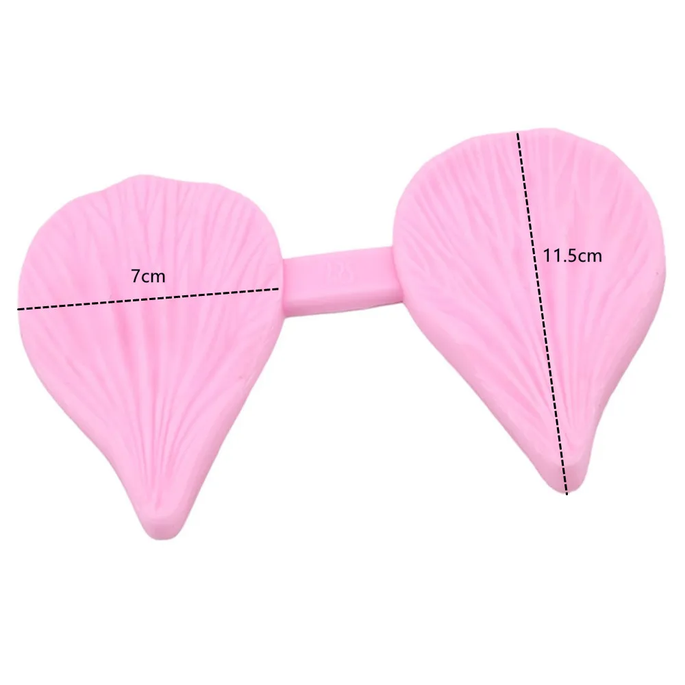 Fondant Cake Decor Tools Flower Making Peony Rose Floral Petal Leaf Veiner Cake Tool Veining Mold Kitchen Tool Accessories