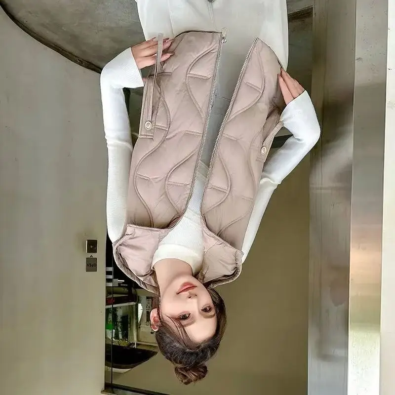 

Осень-зима, хлопковый жилет, куртка, женские новые парки с рукавами, теплый короткий жилет с капюшоном, пальто, женский жилет, пальто, женские топы