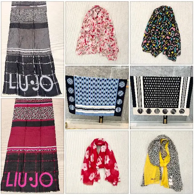 

Foreign trade original order: Italian Liu Jo scarf, light luxury, thin style shawl, fashionable print, multiple sunshade options