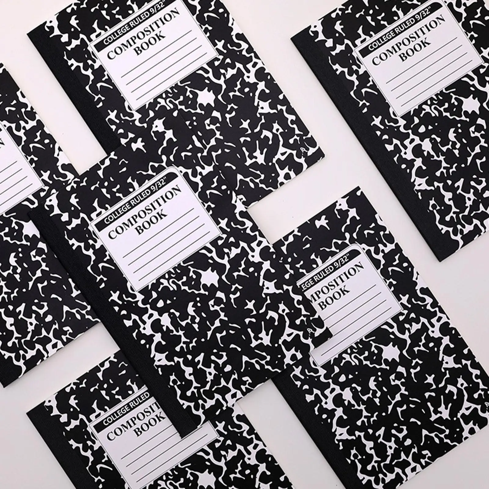 A5 Ruled Notebook 60 Pages Smooth Writing Planner Marble Pattern Journal for Women, Men, Teacher, Home, School, Office, Work