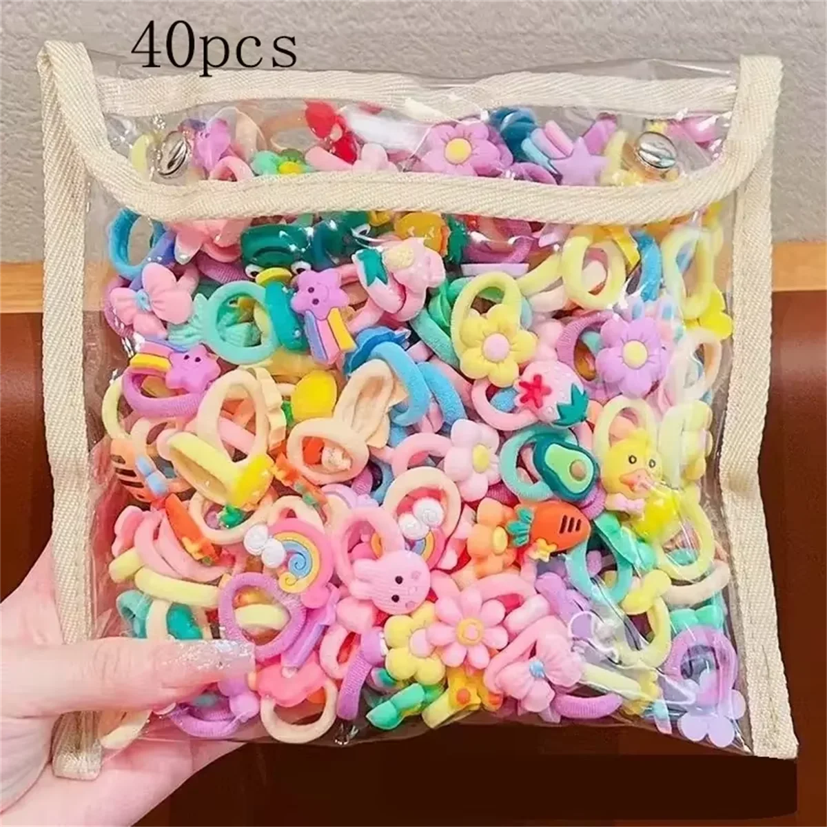 Children's Rubber Band Girl's Rubber Band High Elastic Durable Hair Accessories Do Not Hurt Hair Small Scrunchie for Children image 6
