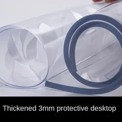 Transparent PVC Tablecloth Tablecloth Pad Waterproof D'Water kitchen pattern oil tablecloth glass soft cloth 2.0mm Tablecloth