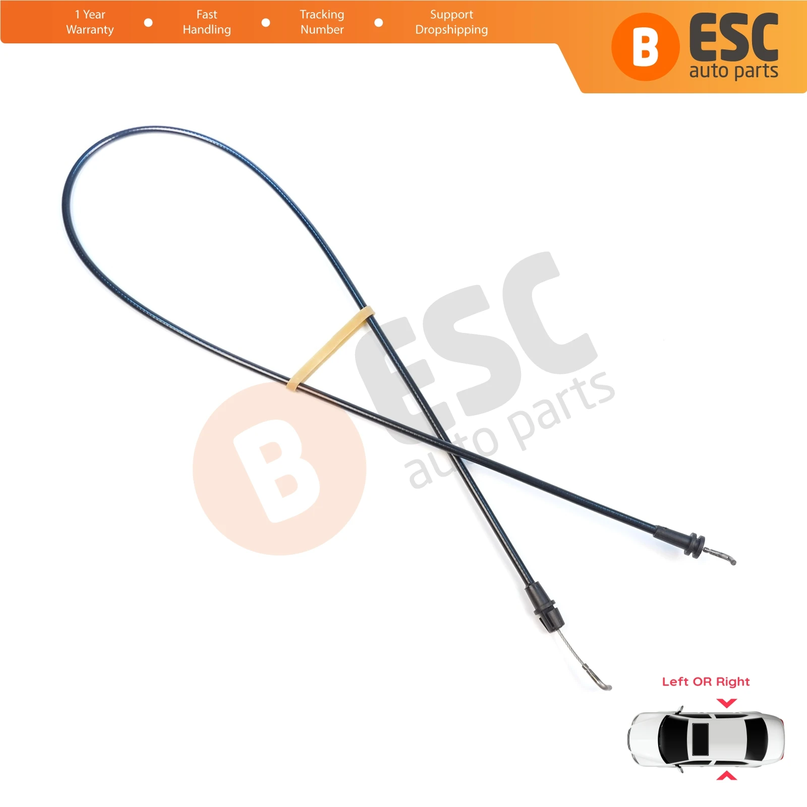 BDP1604 Zijdelingse Schuifdeur Ontgrendelingskabel voor VW Transporter T5 T5.1 T6 Carevelle Multivan 2009-2024 7E0843653 7E0843654