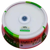 25 Pieces White Inkjet Printable 8X DVD+R DL Double Layer Recordable Disc Media 8.5GB DVD disc