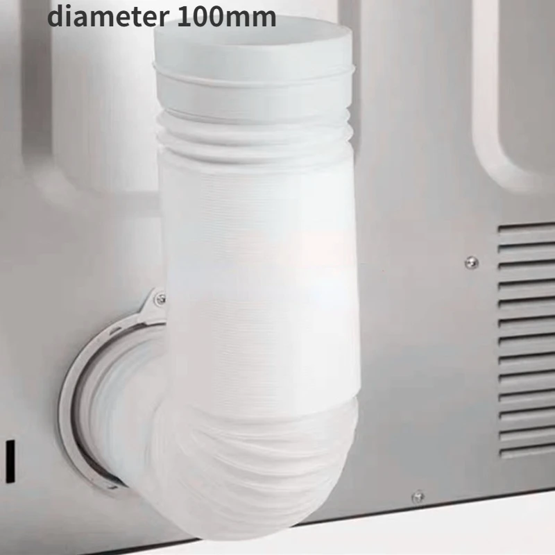 dryer exhaust hose extension vent hose white 1.5m 2m for Tumble dryer clothes dryer telescopic tube exhaust pipe accessories