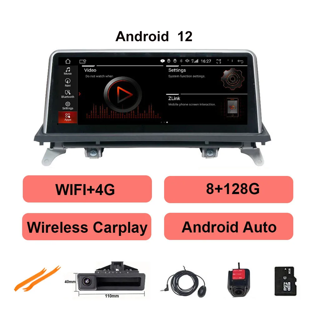 

Автомобильный радиоприемник, стереоплеер с GPS-навигацией для BMW X5 E70 X6 E71 10,25-2007 оригинальная система CCC или CIC, 8 ядер, Android 12, 2013