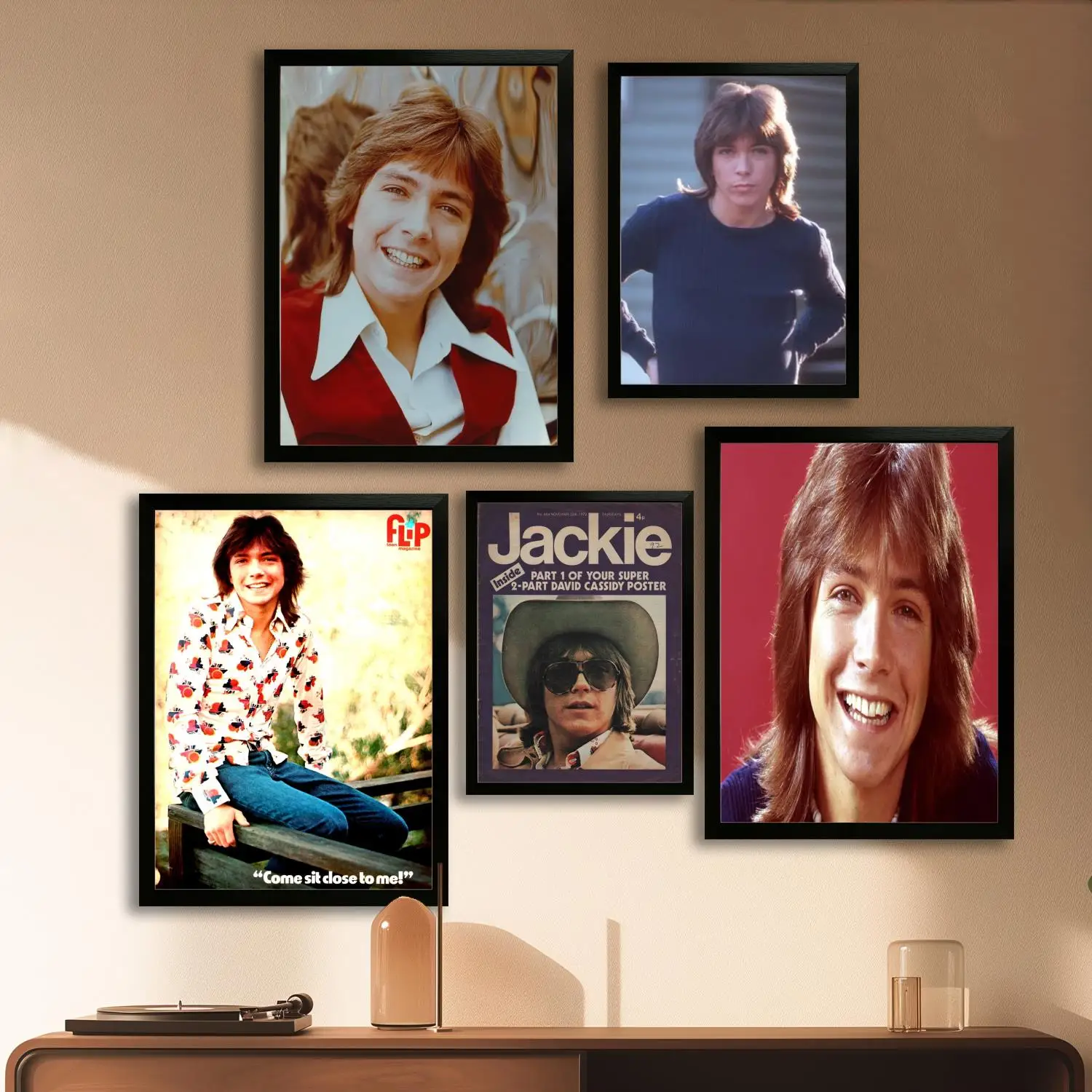 David cassidy Póster artístico en lienzo y arte de pared, impresión de imágenes, familia moderna, decoración de dormitorio, carteles, pintura decorativa