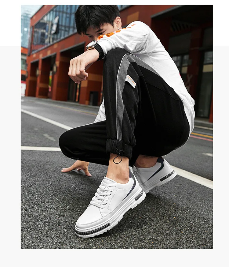 Mens heightening shoes New style Flat bottom Waterproof casual Comfortable Stable grip Increase by 6/8/10 centimeters