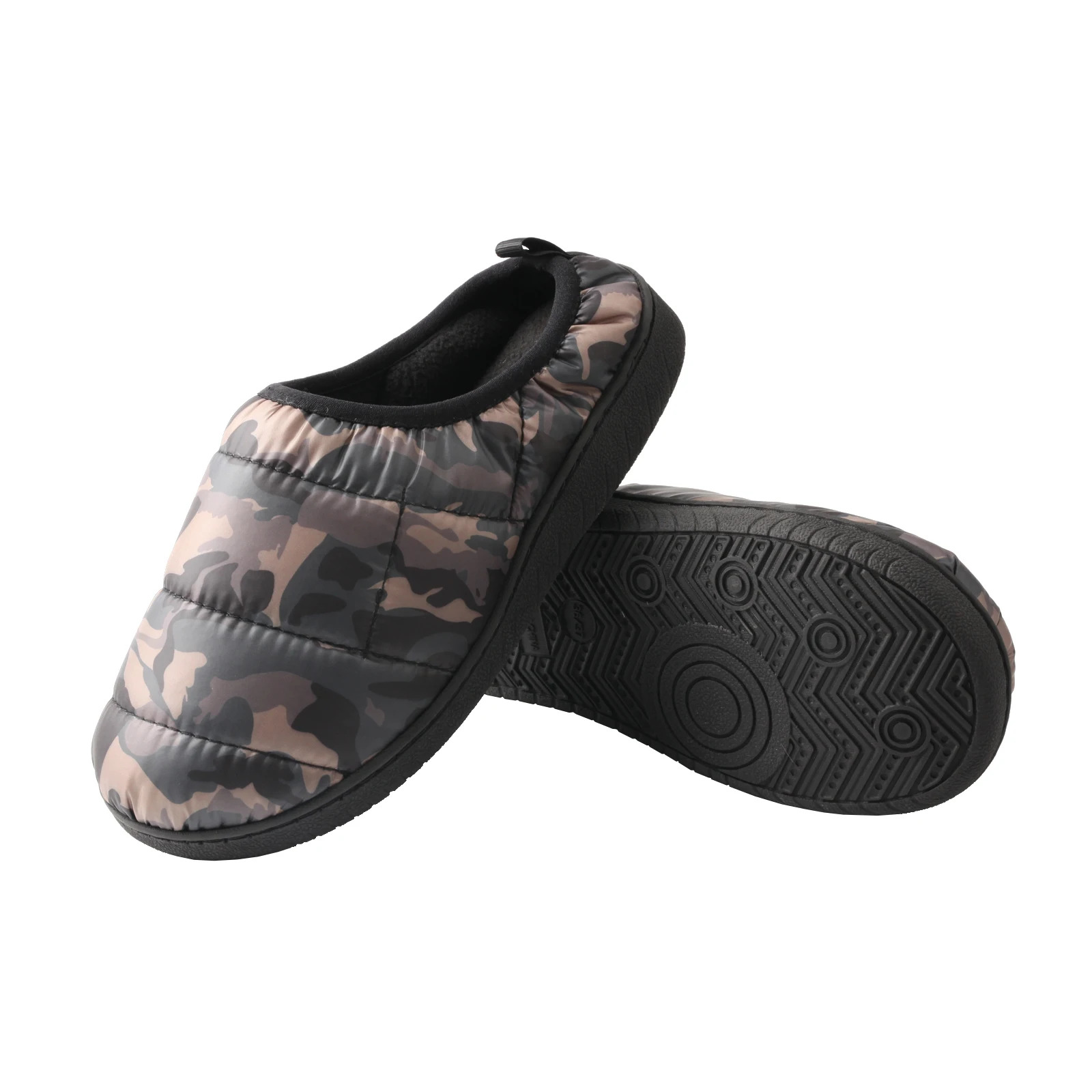 TMA EYES Classic down Cloth Cotton Slippers with Half Pack Heel  Winter Comfortable Home Footwear Men and women's plus size