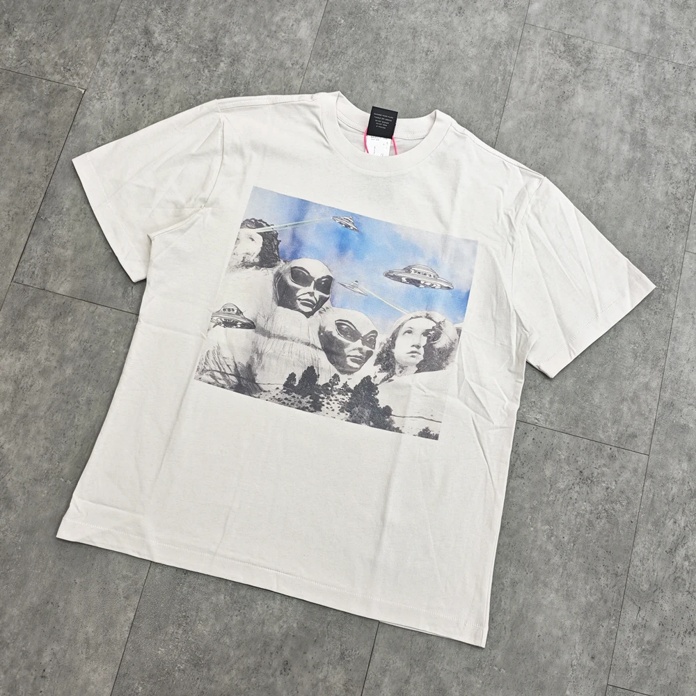 

Yao Fashion Saint OF Michael 25SS Футболки с принтом в стиле Харадзюку Уличная одежда унисекс Y2k Винтажная повседневная хлопковая футболка 1:1 для мужчин