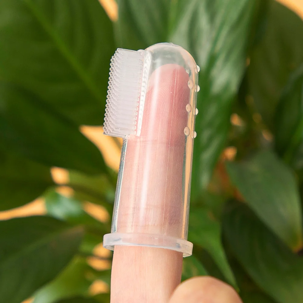 3Pcs Baby Silikon Finger Zahnbürste Kinder Zähne Klar Massage Weichen Säuglings Gummi Reinigung Pinsel Kind Zahnpflege Zahnbürste – Detail 14