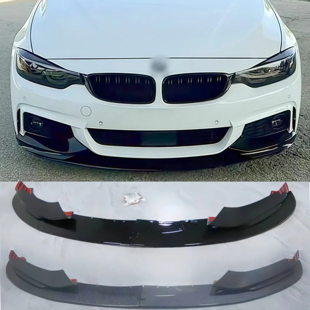 

Накладка на передний бампер (сплиттер, диффузор) для BMW 4 серии F32 F33 F36 M Sport 420i 425i 430i 440i M440i 2014-2020