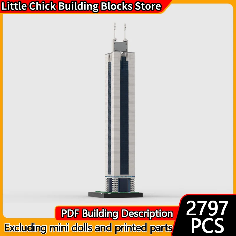 

Street View Model MOC Building Bricks Office And Residence Building Modular Technology Children Holiday Gifts Assemble Toys Suit