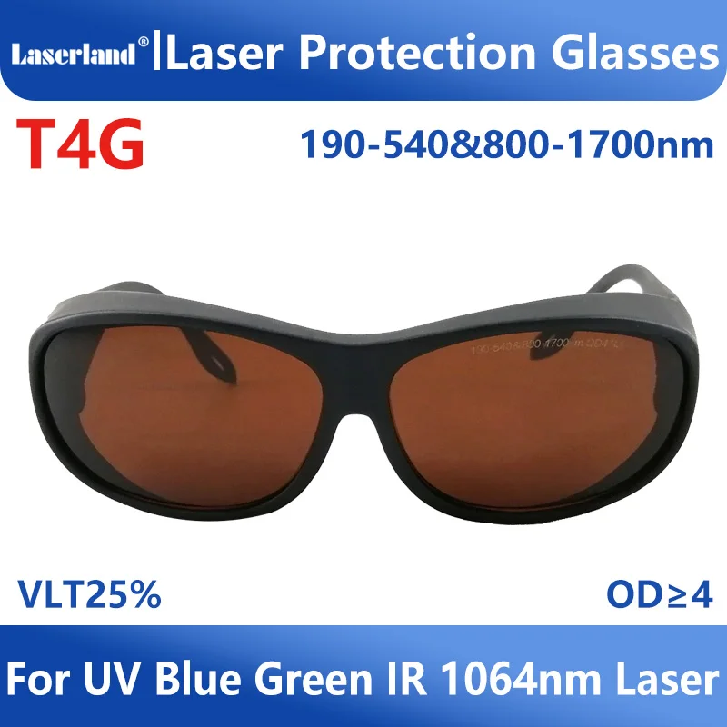 T4G Laser Tattoo Removal Picosecond laser Protection glasses 190nm-550nm 800nm-1700nm Green Yag  Safety use