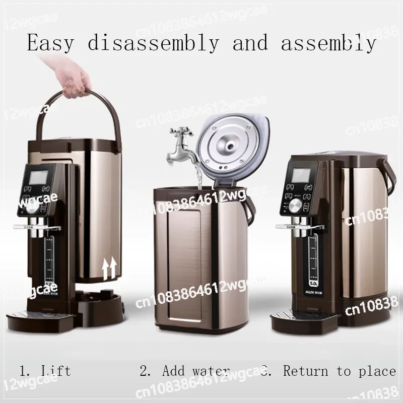 Electric Kettle Thermostatic Kettle Split Boiling Bottle Water Heater Thermal Insulation Household 5L 304 Stainless Steel